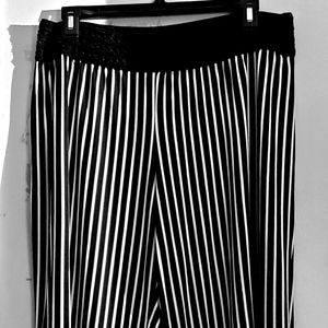Womans size lx pinstripe stretch pants
